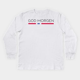 god morgen Norway t-shirt Kids Long Sleeve T-Shirt